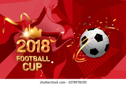 football 2018 world championship cup background soccer