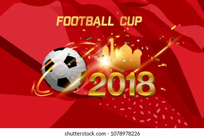 football 2018 world championship cup background soccer