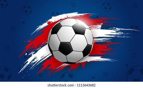 Football 2018 World Championship vector illustration
