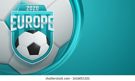 football 2020 world championship cup background soccer. Vector illustration