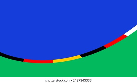 fútbol 2024 fondo de las redes sociales. Ilustración vectorial Fútbol 2024 en Alemania patrón de fondo o banner, tarjeta, sitio web..