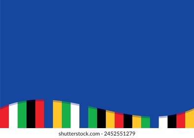 football 2024 social media background set , euro football 2024 in Germany pattern background or banner, card, website.