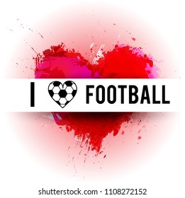 Football abstract background.  Design template for Football championship. Vector illustration.