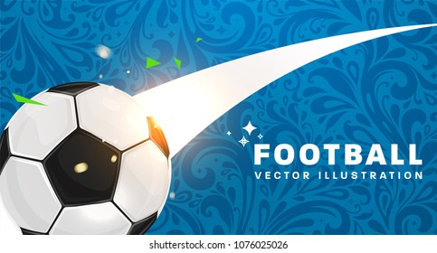 Football Abstract Design Template Soccer Covers Stock Vector (Royalty ...