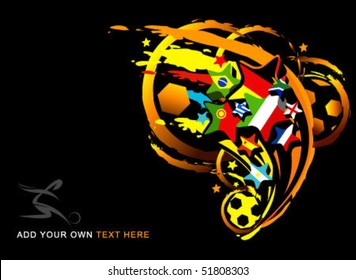 football abstract vector illustration