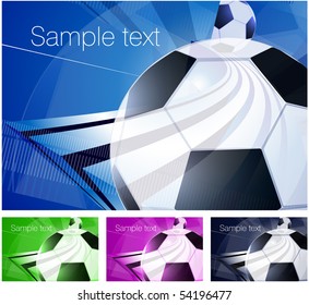 Football abstract. Vector template.