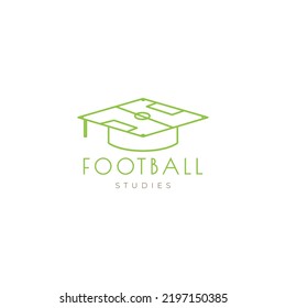 Football Academy Study Gown Hat Logo Design