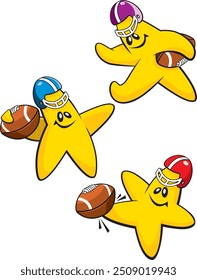 Fußball All Star Cartoon-Figuren