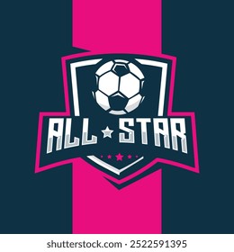 Football All Star Team Sports Soccer Logo