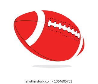 Football America Ball Vector Icon Illustration