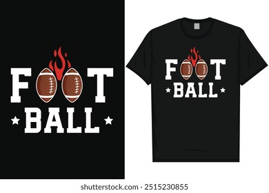 Football American football rugby playing typography tshirt design