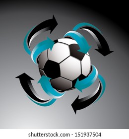 Football with arrows
