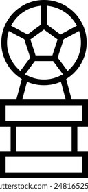 football award icon. Thin linear style design isolated on white background