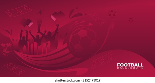 football Background for banner, card, website. soccer championship 
