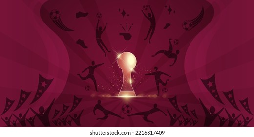 	
football Background for banner, card, website. soccer championship