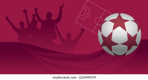 football Background for banner, card, website. soccer championship.