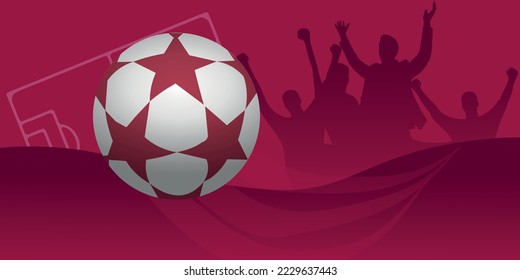 football Background for banner, card, website. soccer.