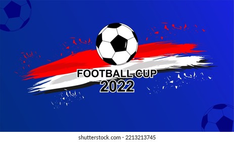 Football background blue template design vector