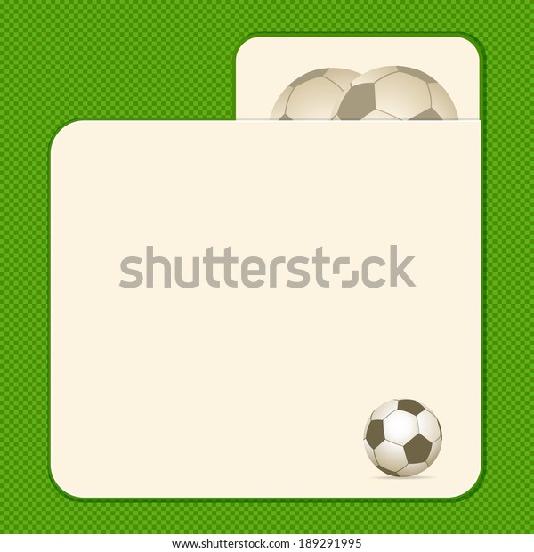 Football\
background with car border on a green\
background
