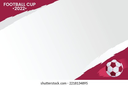 football background, football cup,  trend qatar 2022, illustration and copy space area
