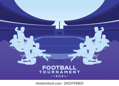 Football Background Euro Cup 2024 Vector. Football euro cup background  soccer championship 2024