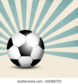 Fußball-Hintergrund mit Retrochen
