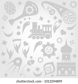 football background. Russia pattern.