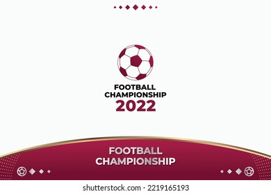 Football Background for soccer championship 2022