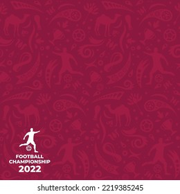 Football Background for soccer championship 2022