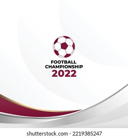 Football Background for soccer championship 2022