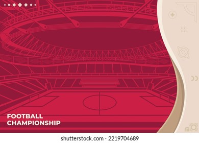 Football Background for soccer championship 2022