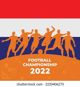 Football Background for soccer championship 2022