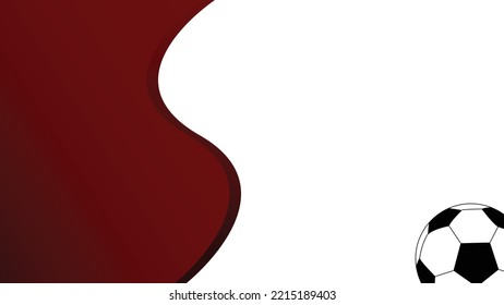 Football background template on the theme of Qatar flag vector illustration