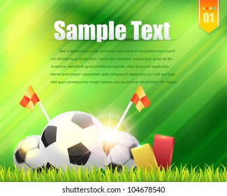 Football Background Template Vector Design