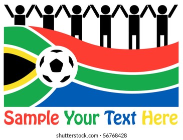 Football background. Vector illustration