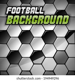 Football Background. Vector Soccer Texture As Abstract Background. (not Seamless)