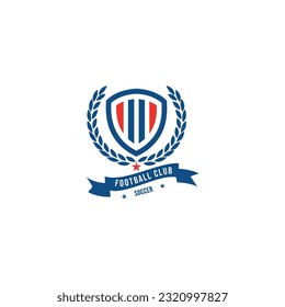 Football Badge Logo Design Template Sport Team Identity Vector Illustration.