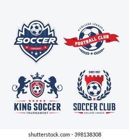 Football Badge Logo Template. 