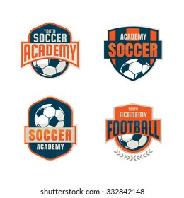 football badge logo template collection design,soccer team,vector illustration