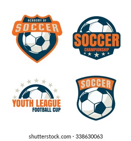 football badge logo template collection design,soccer team,vector illustration