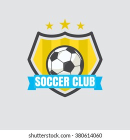 Soccer Football Badgevector Illustration Stock Vector (Royalty Free ...