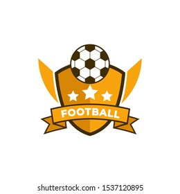 Football Badge Logo Template Design Soccer Stock Vector (Royalty Free ...