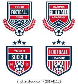 Football badge set