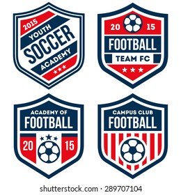 Football badge set