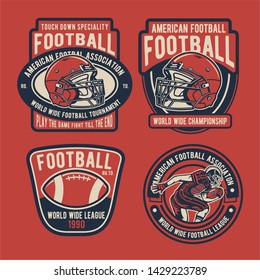 
Football Badges Logo Template Design