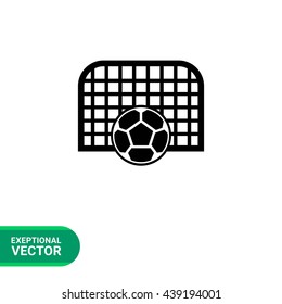 Football ball and goal icon