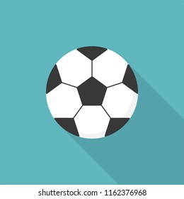 Football Ball Icon, Flat Design Vector