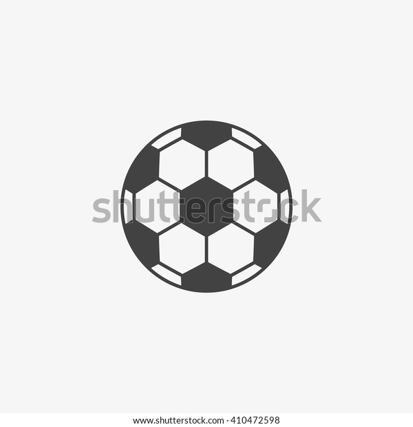 グレイの背景にトレンディーなフラットスタイルのサッカーボールのアイコン サッカーボール の絵文字 ウェブサイトのデザイン ロゴ アプリ Ui用のフットボールシンボル ベクターイラスト Eps10 のベクター画像素材 ロイヤリティフリー
