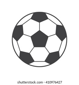 football ball Icon Vector Illustration on the white background.