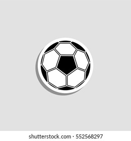 Football ball  icon - vector  sticker